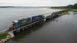 CSXT 2514 Leads L063 over the Great Bay